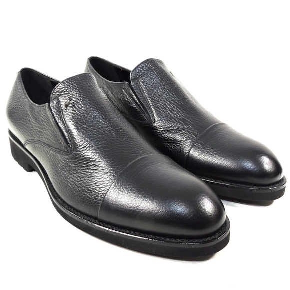 ALBERTO CICCIOLI ?? MEN\'S BLACK SOFT LEATHER COMFORT LOAFERS main image 6